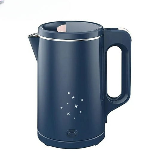 Une bouilloire avec fond blanc