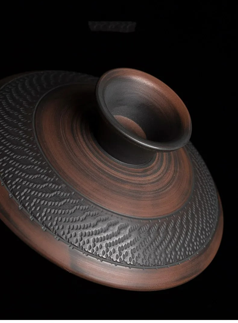 Un détail du couvercle de notre Gaiwan tradition