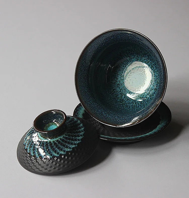 Détails de notre Gaiwan azur