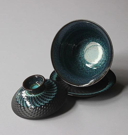 Détails de notre Gaiwan azur