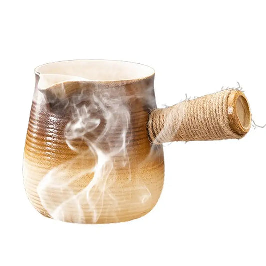 Chinese Clay Teapot Indoor Chinese Cooking Teapot for Roasted Milk Clay Material Around The Stove Teapot for Coffee Loose Leaf
