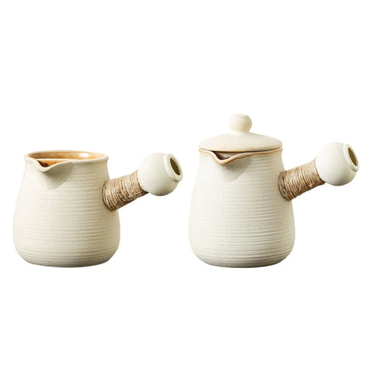 Ceramic Teapot with Anti-scald Handle Loose Leaf Teapot Rustic Tea Kettle Kettle Tea Kettle for Kitchen Outdoor