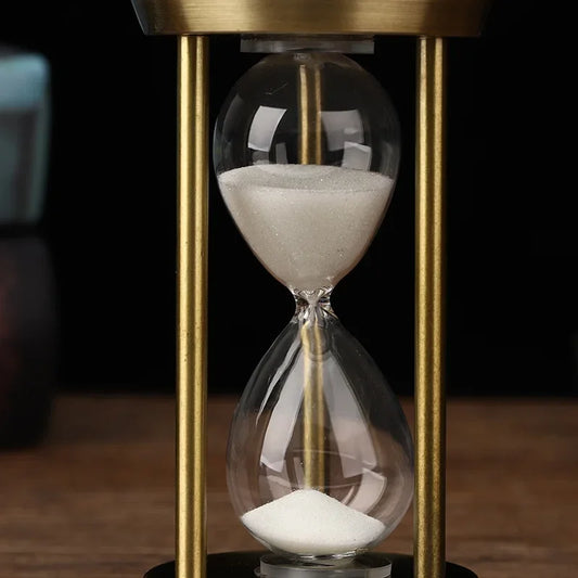 3/5/10/15 Minutes Vintage Metal Hourglass Timer Sandglass Sand Clock Living Room Ornaments Office Desktop Decor Birthday Gifts