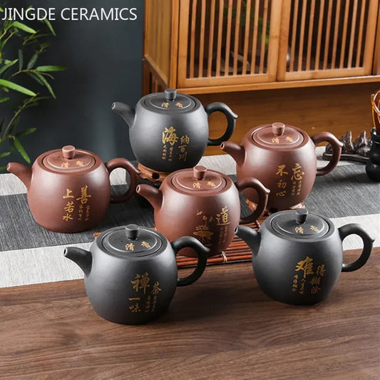 Yixing Purple Clay Tea Pot Chinese Large Capacity Teapot Tradition Beauty Tea Infuser Retro Tea Set Household Drinkware 1000ml