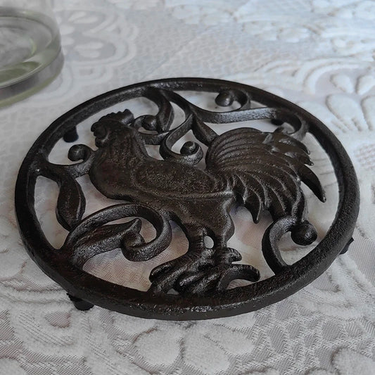 Kettle Cooker Cooler Pad Mat Stand for Dining Table Tea Pot Holder with Feet Hot Plate Trivets Iron Tetsubin Craft Gift