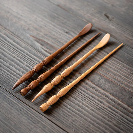 Bamboo Tea Needle for Kung Fu Tea Set Long Handled Tea Spoons Needle Spoon Utensils Spare Parts Kitchen Tool Accessories 2025