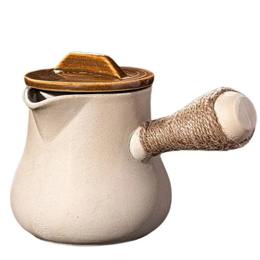 Chinese Clay Teapot Indoor Chinese Cooking Teapot for Roasted Milk Clay Material Around The Stove Teapot for Coffee Loose Leaf