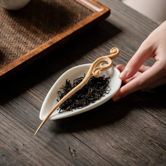 1PCS Bamboo Tea Needle for Kung Fu Tea Set Lotus Accessory Puer Tea Serving Tool Six Gentlemen Style