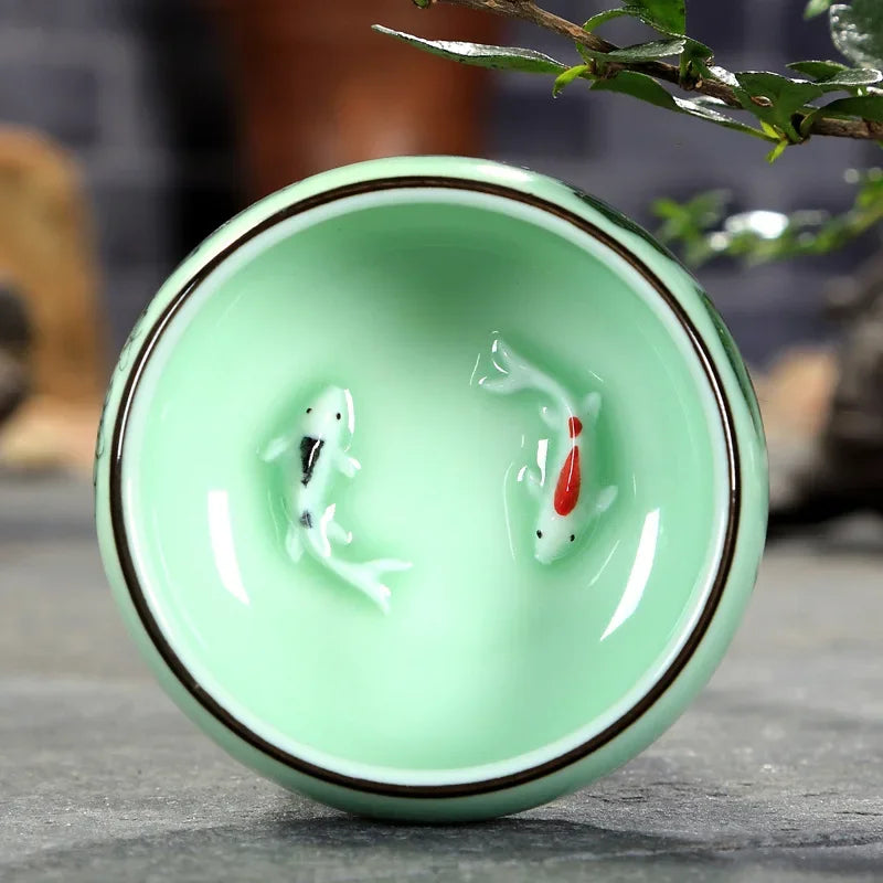 Les carpes de notre tasse Celadon