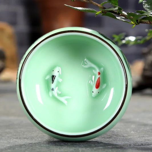 Les carpes de notre tasse Celadon