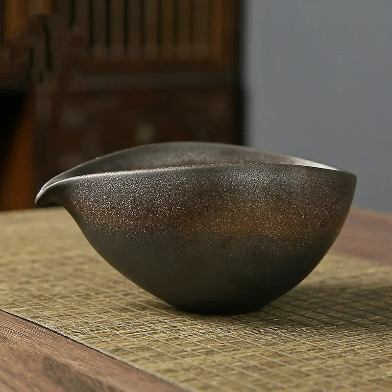 Un chawan, ou bol à Matcha à paillette