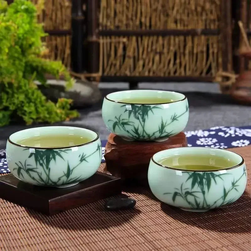 Nos trois tasses celadon